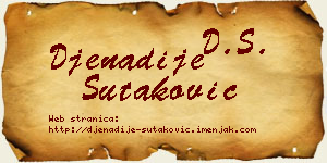 Đenadije Šutaković vizit kartica
